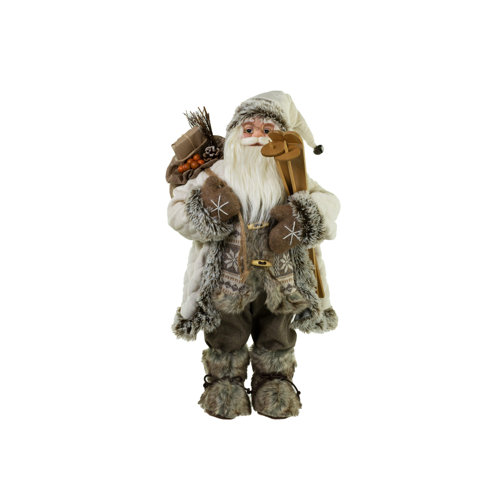 The Holiday Aisle Standing Furry Santa Claus Wayfair